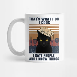 Cat Cooking I Cook I Hate People Mug